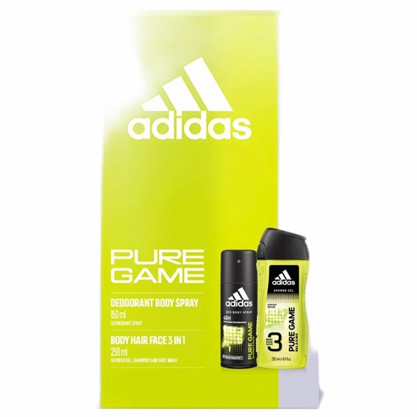 DEO ADIDAS SET MEN PURE GAME 150 MLGEL DUS 6BAX 250 ML