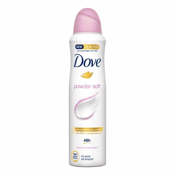 DEO DOVE WOMEN TALC SOFT PEONYAMBER SCENT 6BUCSET 150 ML