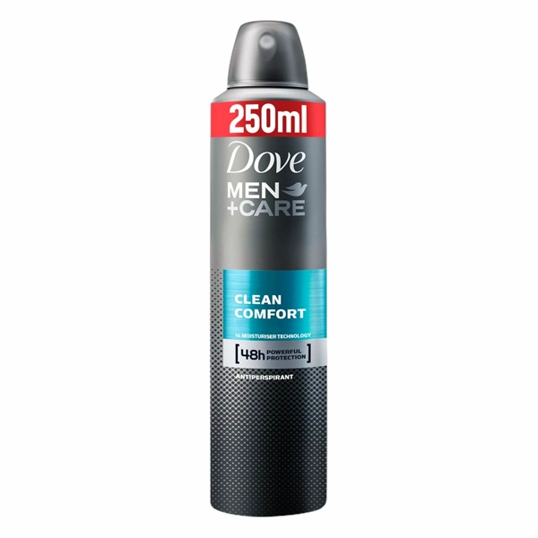 DEO MEN DOVE CARE CLEAN COMFORT 6BUCSET 250 ML