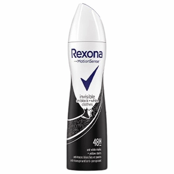 DEO REXONA WOMEN INVISIBLE BLACKWHITE 48H 6H 200 ML