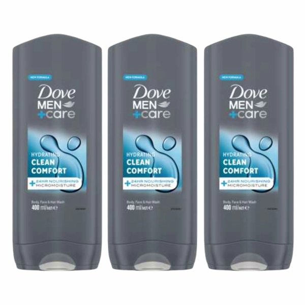 GEL DUS DOVE MEN CARE CLEAN COMFORT 31 6BUC 400 ML