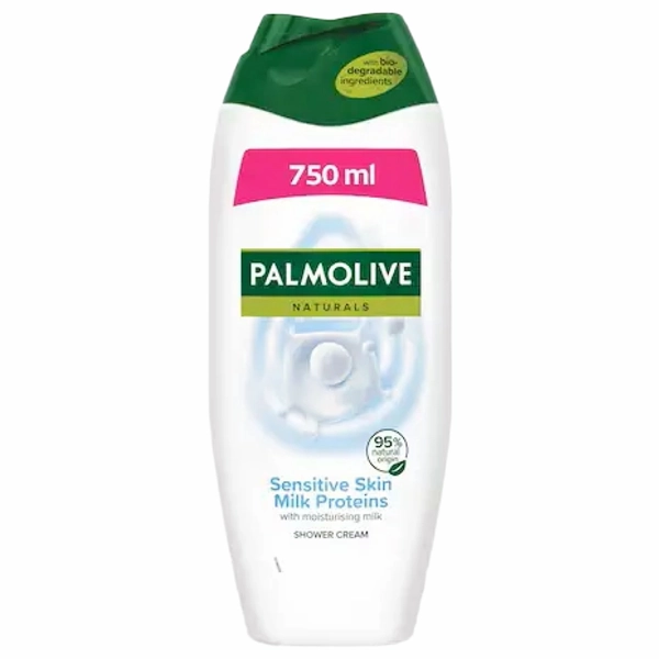 GEL DUS PALMOLIVE SPUMANT BAIE PELLI SENSIBILI 6BUCSET 12BAX 750 ML