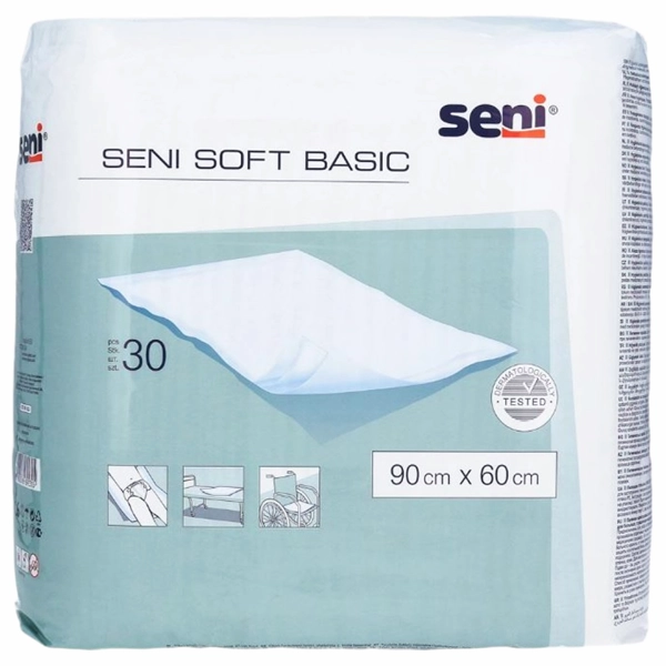 SENI ALEZE IGIENICE PROTECTIE SOFT BASIC 90X60CM 30BUCSET 4BAX