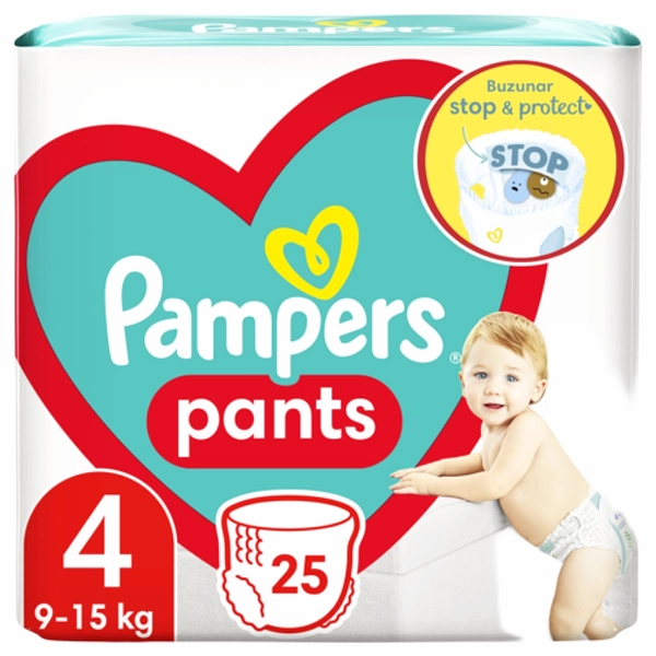 SCUTECE COPII PAMPERS PANTS BABY NR4 9 25BUCSET 4BAX 15 KG