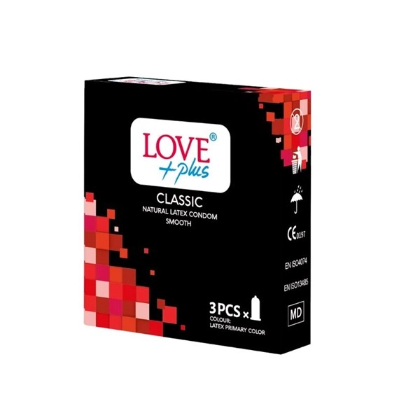 PREZERVATIVE LOVE PLUS CLASSIC 3 BUC 24 CUTII