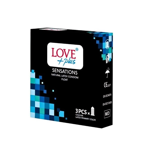 PREZERVATIVE LOVE PLUS SENSATIONS 3 BUC 24 CUTII
