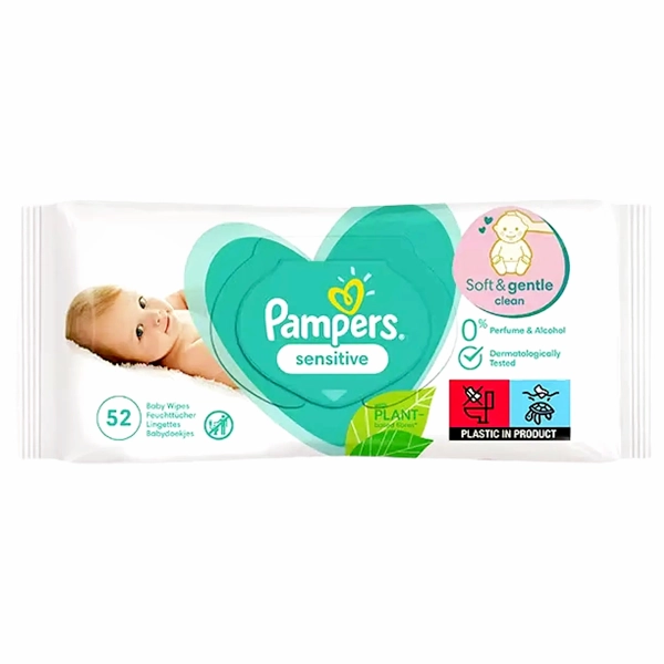 SERVETELE INTIME UMEDE PAMPERS BABY SENSITIVE 52BUC 12BA