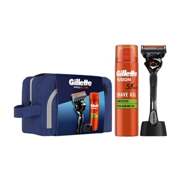 CASETA CADOU APARAT GEL RAS GILLETTE FUSION SET CADOU 200 ML