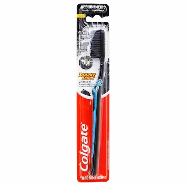PERIUTA DINTI COLGATE DOUBLE ACTION CHARCOAL 12BUCSET 10BAX