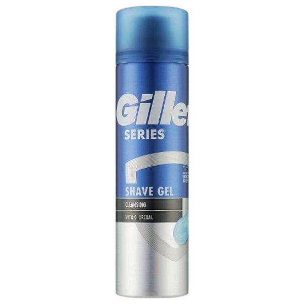 GEL RAS GILLETTE SERIES CLEANSING CHARCOAL 6H 200 ML