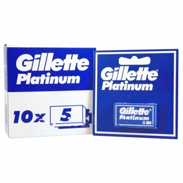 LAME GILLETTE RAS PLATINUM 50 BUC SET 40 SET BAX