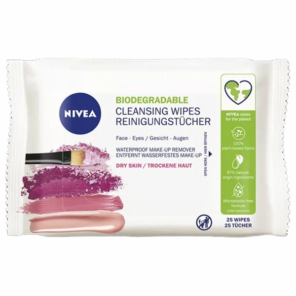 SERVETELE DEMACHIANTE NIVEA DRY SKIN 25BUC 6BAX