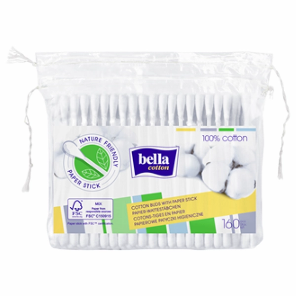BETISOARE URECHI BELLA COTTON 160BUC PACHET 36BAX