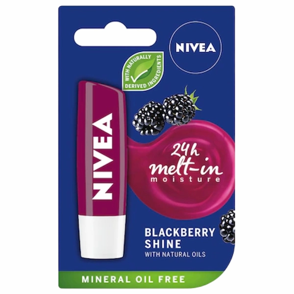 BALSAM NIVEA BUZE BLACKBERRY SHINE 12BAX 48 GR