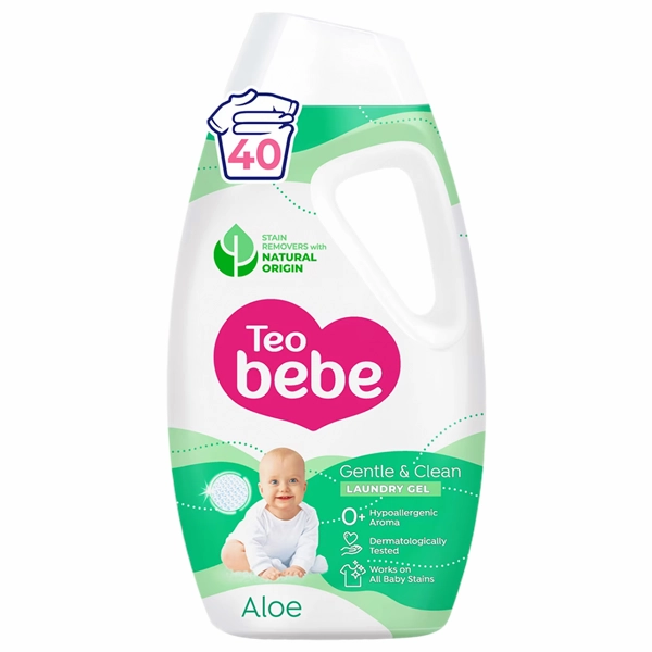 TEO BEBE DETERGENT LICHID ALOE 40SPALARI 6BA 18 LITRI