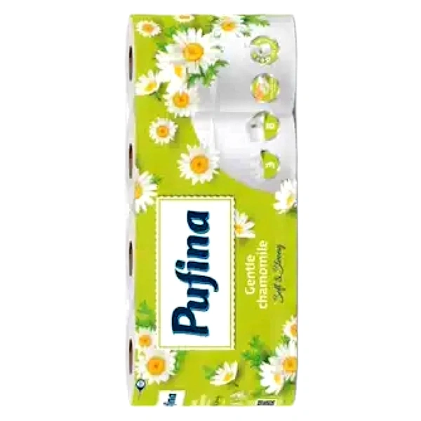 HARTIE IGIENICA MUSETEL DELICAT PUFINA SOFT 3STR 8ROLE 7SETBAX