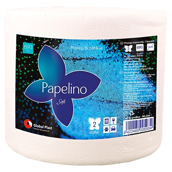 PROSOAPE DE BUCATARIE PAPELINO SOFT 2 STRATURI 1350 GR
