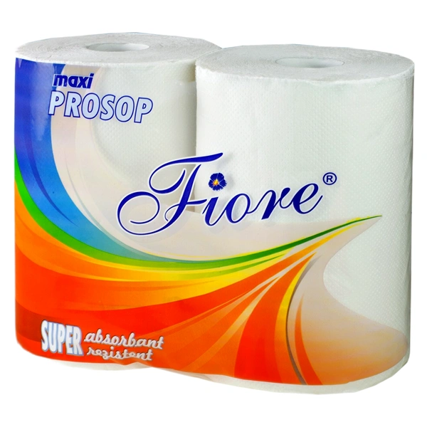 PROSOP DE BUCATARIE FIORE MAXI 2 STRATURI 130 FOI ALB SET 2 ROLE