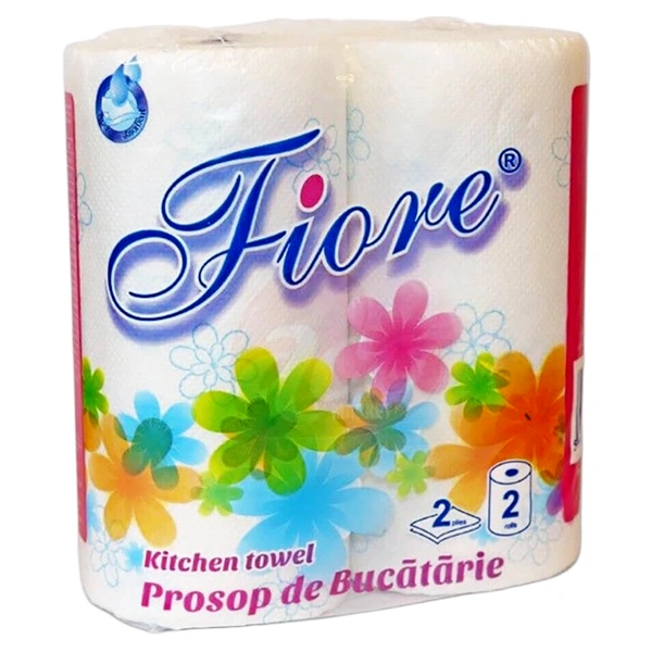 SET 2 ROLE PROSOP DE BUCATARIE FIORE 2 STRATURI 50 FOI ALB