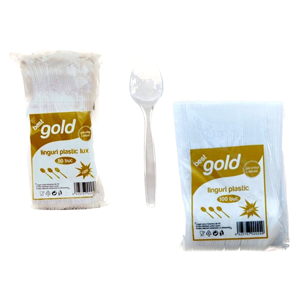 LINGURI PLASTIC UNICA FOLOSINTA BEST GOLD 50 BUC SET