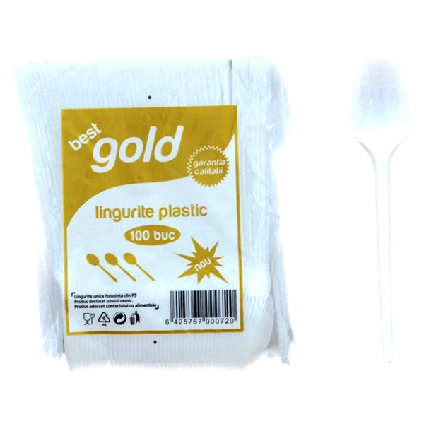 LINGURIRITE PLASTIC UNICA FOLOSINTA BEST GOLD 100 BUC SET