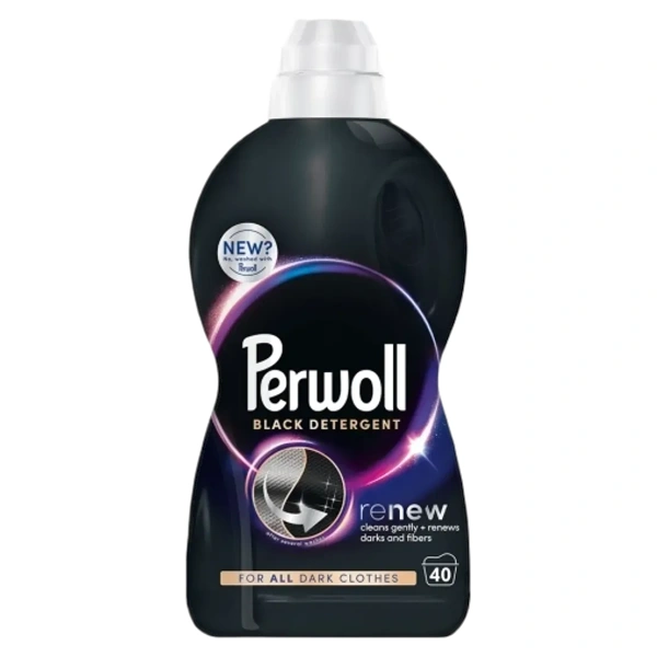 DETERGENT RUFE LICHID BLACK RENEW 8 BUC BAX PERWOLL 2 LITRI