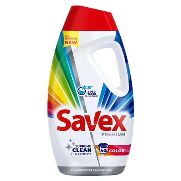 DETERGENT RUFE LICHID COLOR SAVEX PREMIUM 40 SPALARI 1,8 LITRI