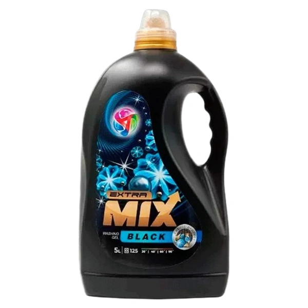 DETERGENT RUFE LICHID GEL BLACK 4 BUC BAX EXTRA MIX 5 LITRI