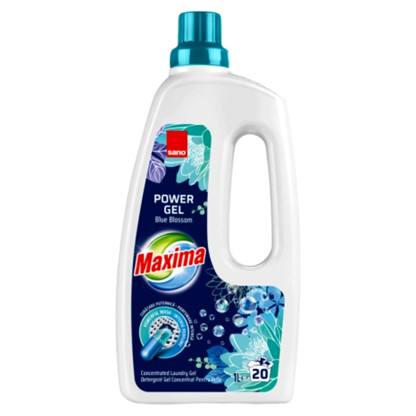 DETERGENT RUFE POWER GEL BLUE BLOSSOM 12BAX SANO MAXIMA 1 LITRU