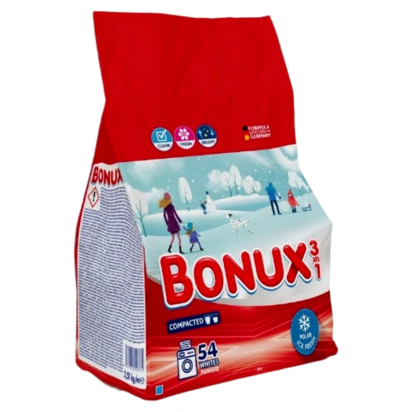 DETERGENT AUTOMAT RUFE POLAR ICE FRESH 3 4BUC BAX BONUX 5,1 KG