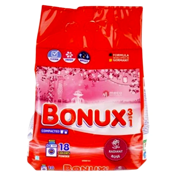 DETERGENT AUTOMAT RUFE RADIANT ROSE 1 9BUC BAX BONUX 1,7 KG