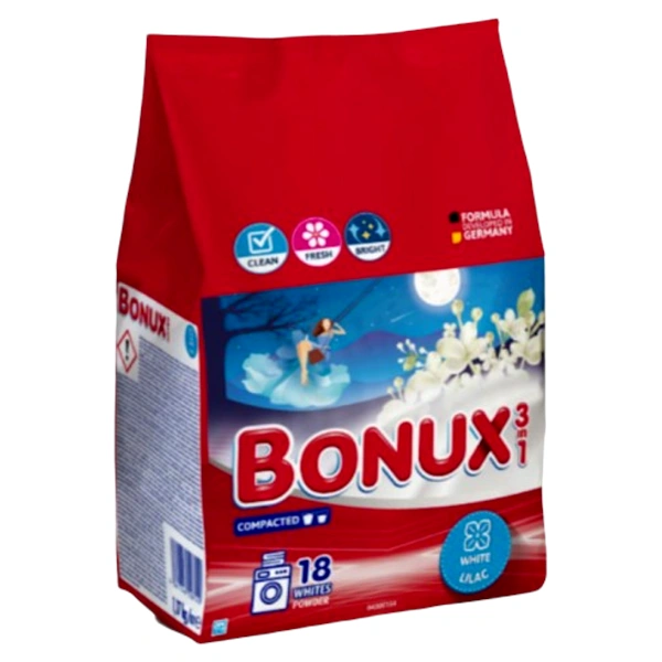 DETERGENT AUTOMAT RUFE WHITE LILIAC 1 9BUC BAX BONUX 1,7 KG