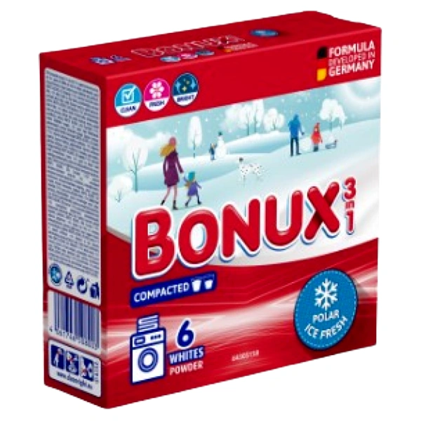DETERGENT RUFE 3IN1 AUTOMAT POLAR ICE FRESH BONUX 390 GR