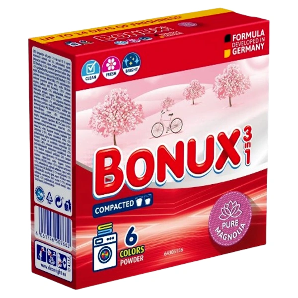 DETERGENT RUFE 3IN1 AUTOMAT PURE MAGNOLIA BONUX 390 GR