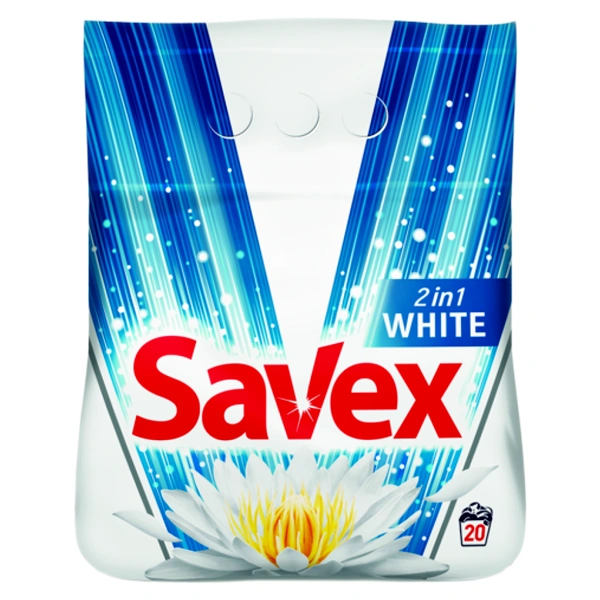 DETERGENT RUFE AUTOMAT 2IN1 WHITE 8BAX SAVEX 2 KG