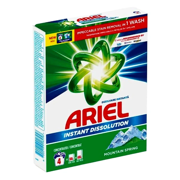 DETERGENT RUFE AUTOMAT MOUNTAIN SPRING ARIEL 300 GR