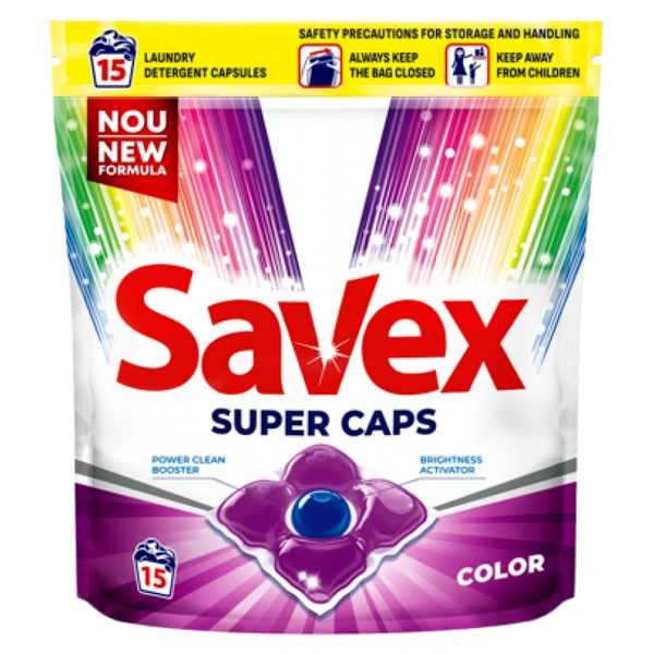 DETERGENT RUFE CAPSULE SUPER COLOR SAVEX 15BUC 8BAX