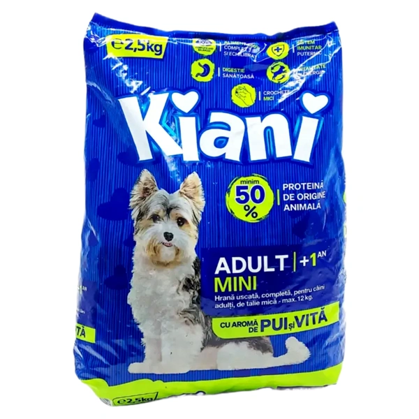 HRANA DE CAINI MINI ADULT1AN PUI SI VITA KIANI 2,5 KG