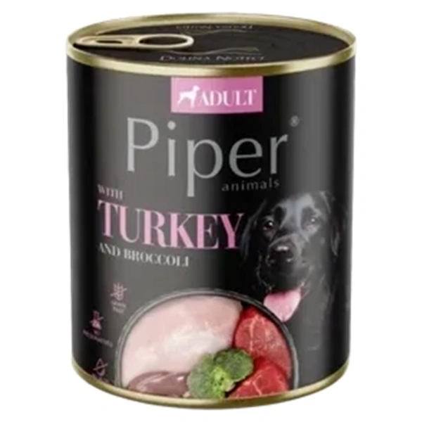 HRANA DOLINA NOTECI PIPER PENTRU CAINI CU CURCAN SI BROCCOLI 800 GR