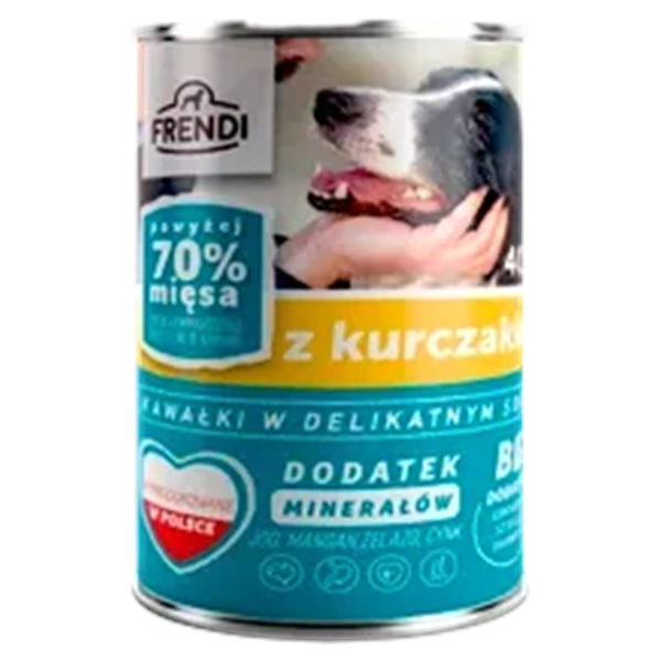 HRANA FRENDI BUCATI IN SOS DELICAT CU PUI 24X400 GR PENTRU CAINI