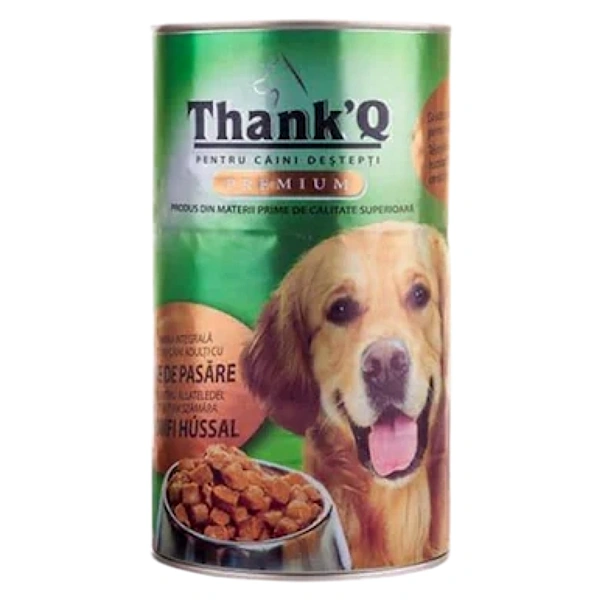 HRANA UMEDA CAINI PASARE CONSERVA THANK Q PREMIUM 1240 GR 12BAX