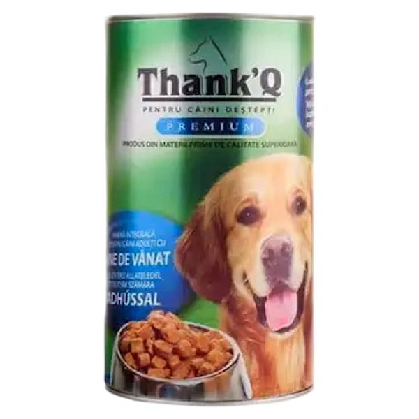 HRANA UMEDA CAINI VANAT CONSERVA THANK Q PREMIUM 1240 GR 12BAX