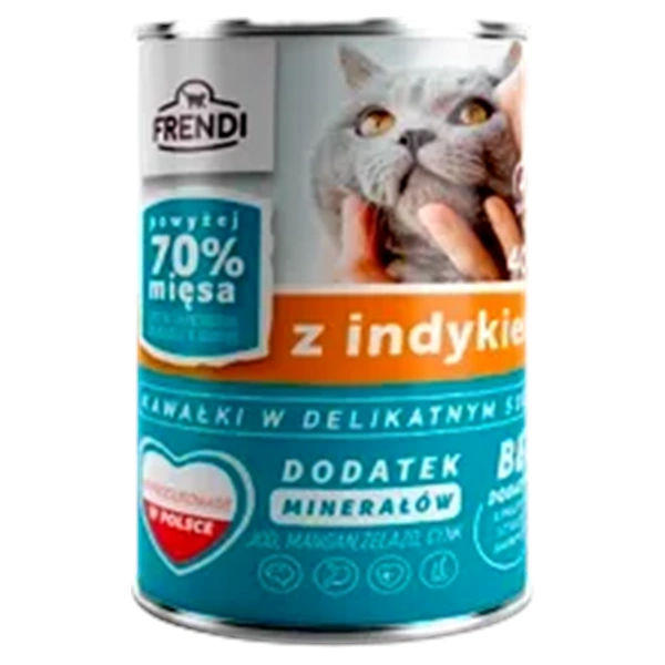HRANA FRENDI BUCATI IN SOS DELICAT CU CURCAN 400 GR PENTRU PISICI