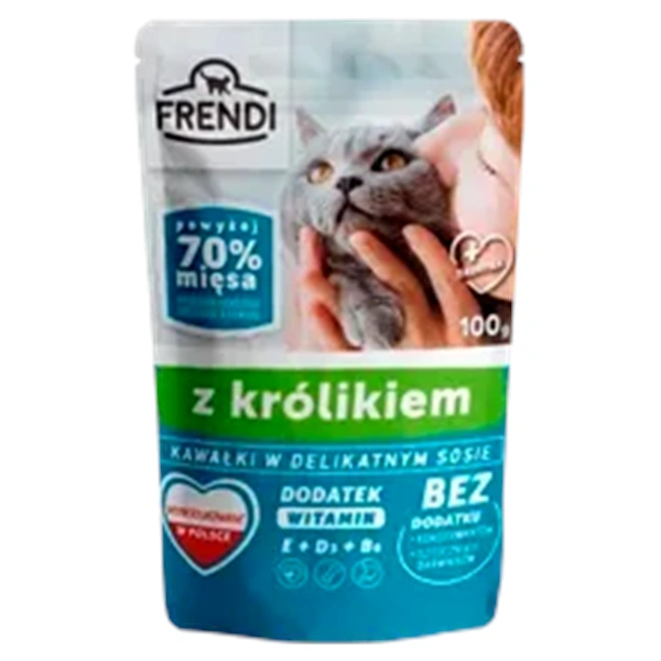 HRANA FRENDI BUCATI IN SOS DELICAT CU IEPURE 100 GR