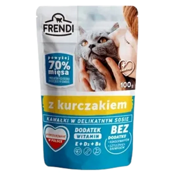HRANA FRENDI BUCATI IN SOS DELICAT CU PUI 24X100 GR