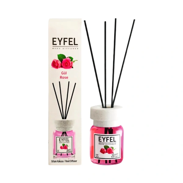 ODORIZANT DE CAMERA CU BETE ROSE TRANDAFIR EYFEL 120 ML