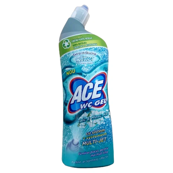 WC GEL GLITTER TALCMOSC ALB 12BAX ACE 700 ML