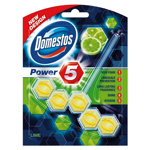 ODORIZANT WC POWER 5 LIME 9 BUC BAX DOMESTOS 55 GR