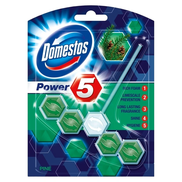 ODORIZANT WC POWER 5 PINE 9 BUC BAX DOMESTOS 55 GR