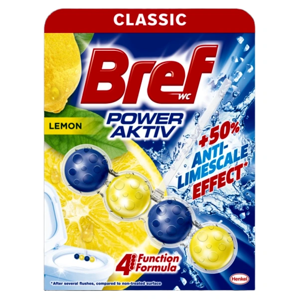 ODORIZANT WC POWER AKTIV LEMON 10 BUC BAX BREF 50 GR